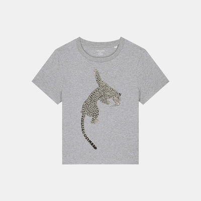 T-shirt Femme Panthère – Coton Bio Imprimé | Inspiration Sauvage