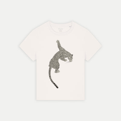 T-shirt Femme Panthère – Coton Bio Imprimé | Inspiration Sauvage