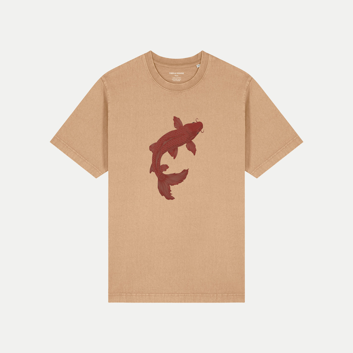 T-shirt Unisexe Koi Fish – Coton Bio Imprimé | Eau Lointaine
